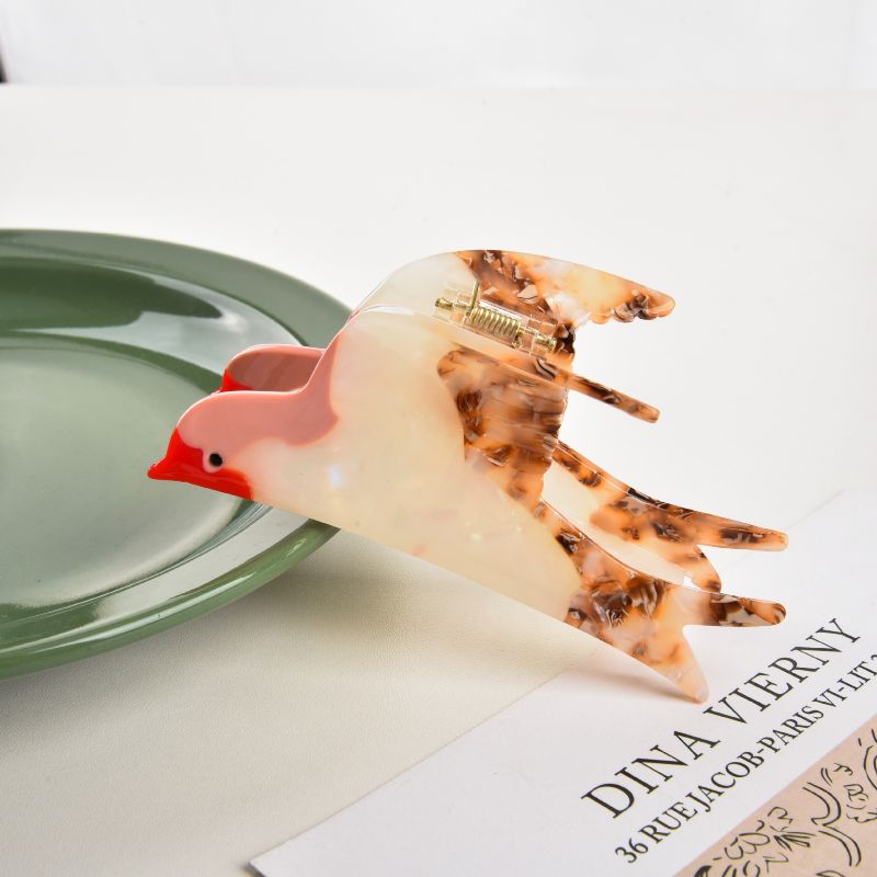 New Blue Swallow Acetic Acid Hair Clip Curling Shark Accessory