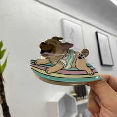 New comic puppy claw clip Dog hair clip Pug Yorkshire animal hair accessories personality hair accessories