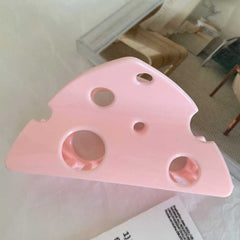 Cheese claw clip pan hair shark clip ins Korean fun hair claw triangle hollow hair clip