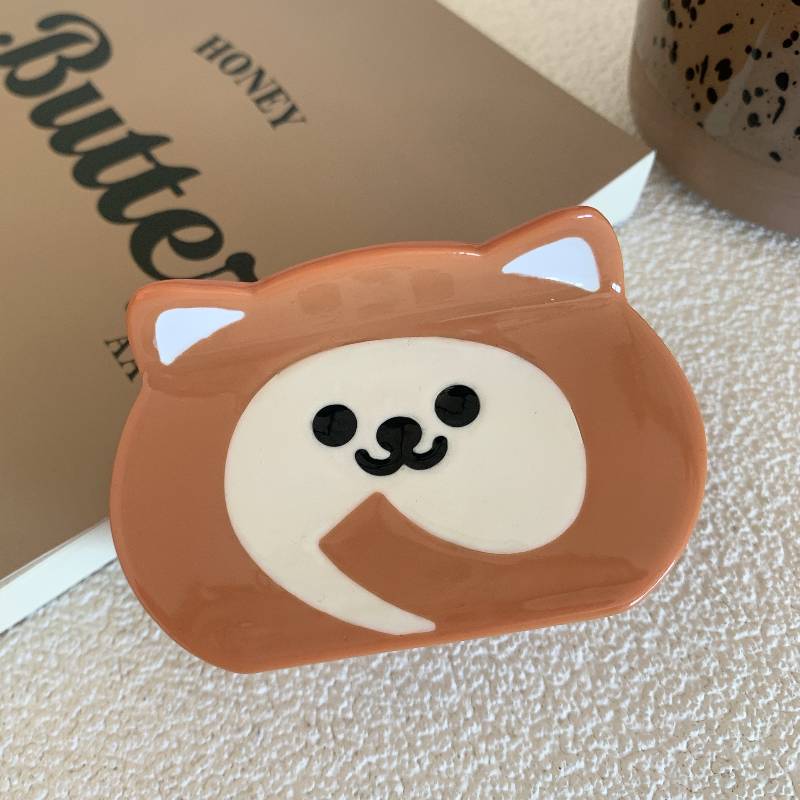 2023 New Acetic Acid Cute Dog Bread Claw Shark Hairpin Accessory