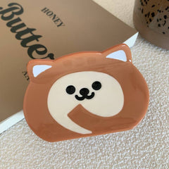 2023 New Acetic Acid Cute Dog Bread Claw Shark Hairpin Accessory