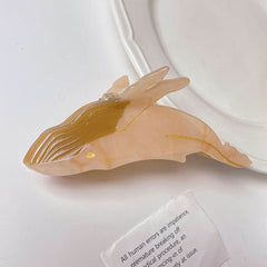 New large claw clip Alternative personality acetate blue whale hair clip Cute Shark clip ponytail clip women hair accessories