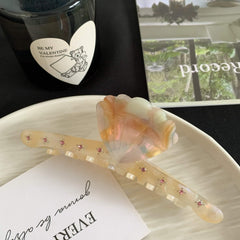 French Shell Shape Claw Clip Spring Summer Superior Acetic Acid Large Shark Clip
