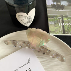 French Shell Shape Claw Clip Spring Summer Superior Acetic Acid Large Shark Clip