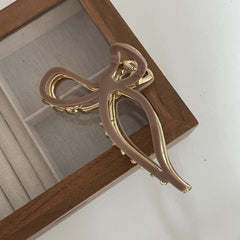 Elegant 11.5cm Large Bow Hair Claw Clip for Women & Girls