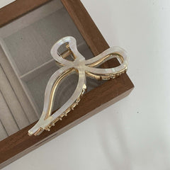Elegant 11.5cm Large Bow Hair Claw Clip for Women & Girls