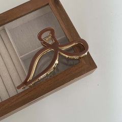 Elegant 11.5cm Large Bow Hair Claw Clip for Women & Girls