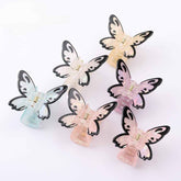 Vivid Butterfly Hair Claw For Women Girls Vintage Acetate Fresh Summer Claw Clips Hair Accessories