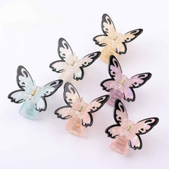 Vivid Butterfly Hair Claw For Women Girls Vintage Acetate Fresh Summer Claw Clips Hair Accessories