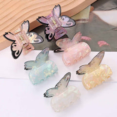 Vivid Butterfly Hair Claw For Women Girls Vintage Acetate Fresh Summer Claw Clips Hair Accessories