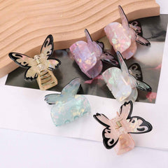Vivid Butterfly Hair Claw For Women Girls Vintage Acetate Fresh Summer Claw Clips Hair Accessories