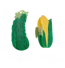 New Creativity Marble Luxury Corn Cucumber Acetate Hair Claw For Women Girls Fresh Summer Claw Clips Hair Accessories