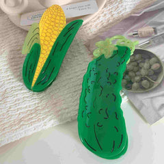 New Creativity Marble Luxury Corn Cucumber Acetate Hair Claw For Women Girls Fresh Summer Claw Clips Hair Accessories