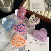 Sweet Marble Luxury Heart Acetate Love Hair Claw For Women Girls Fresh Summer Claw Clips Hair Accessories