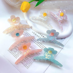 Luxury Flower Large Hair Ornament Jewelry Accessory for Women Girls Fine Cellulose Acetate Hair Claw