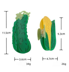 New Creativity Marble Luxury Corn Cucumber Acetate Hair Claw For Women Girls Fresh Summer Claw Clips Hair Accessories