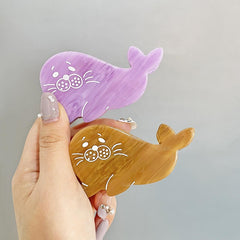 Cute Dolphin Hair Claw For Women Girl Hair Vintage Acetate Fresh Summer Luxury Claw Clips Hair Accessories