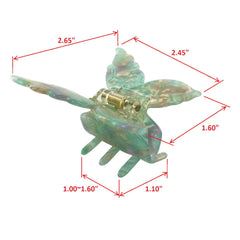 Hot Selling Hair Clamps Accessories Acetate Hair Claw Pastel Butterfly Hair Claws For Girl