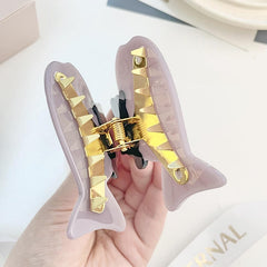 Cute Fish Cat Hair Claw For Women Girl Hair Vintage Acetate Fresh Summer Luxury Claw Clips Hair Accessories