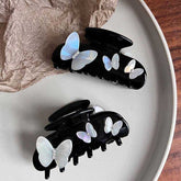 Korean New Rhinestone Butterfly Acetic Acid Hair Claw Clip Fashion Cute Shark Clip Delicate Hair Accessories