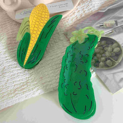 New Creativity Marble Luxury Corn Cucumber Acetate Hair Claw For Women Girls Fresh Summer Claw Clips Hair Accessories