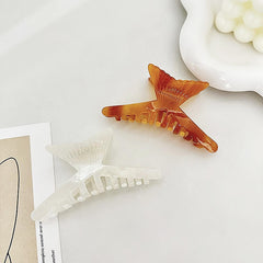 Large Fishtail Hair Claw For Women Girl Hair Vintage Acetate Fresh Summer Luxury Claw Clips Hair Accessories
