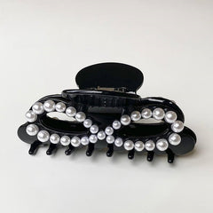 Luxury Pearl Large Hair Ornament Jewelry Accessory for Women Girls Fine Cellulose Acetate Hair Claw