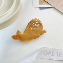 Cute Dolphin Hair Claw For Women Girl Hair Vintage Acetate Fresh Summer Luxury Claw Clips Hair Accessories