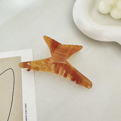 Large Fishtail Hair Claw For Women Girl Hair Vintage Acetate Fresh Summer Luxury Claw Clips Hair Accessories