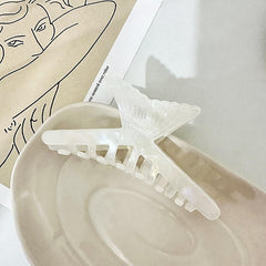 Large Fishtail Hair Claw For Women Girl Hair Vintage Acetate Fresh Summer Luxury Claw Clips Hair Accessories