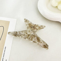 Large Fishtail Hair Claw For Women Girl Hair Vintage Acetate Fresh Summer Luxury Claw Clips Hair Accessories