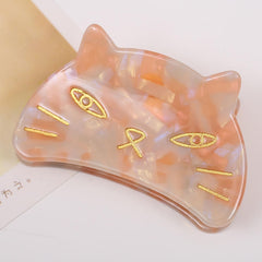 Sweet Cat Hair Claw For Women Girls Vintage Acetate Fresh Summer Luxury Claw Clips Hair Accessories