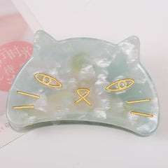 Sweet Cat Hair Claw For Women Girls Vintage Acetate Fresh Summer Luxury Claw Clips Hair Accessories