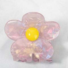 Sweet Marble Daisy Flower Hair Claw For Women Girls Vintage Acetate Fresh Summer Claw Clips Hair Accessories