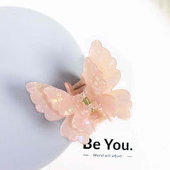 Korean Fashion Acetic Acid Clip Retro Personality Double Butterfly Hair Claw Luxury Acetate Hair Accessories