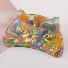 Sweet Cat Hair Claw For Women Girls Vintage Acetate Fresh Summer Luxury Claw Clips Hair Accessories