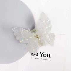 Korean Fashion Acetic Acid Clip Retro Personality Double Butterfly Hair Claw Luxury Acetate Hair Accessories