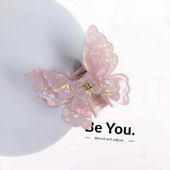 Korean Fashion Acetic Acid Clip Retro Personality Double Butterfly Hair Claw Luxury Acetate Hair Accessories