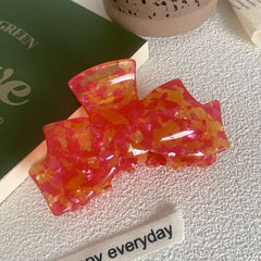 Acrylic bow shark clip claw clip Temperament clip head bun hair accessories hairpin new