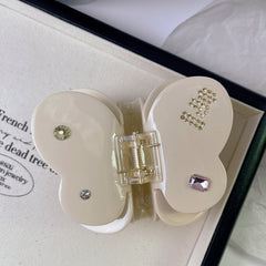 Dopamine advanced sense butterfly claw clip gem acetic acid hair clip temperament girl shark clip hair accessories