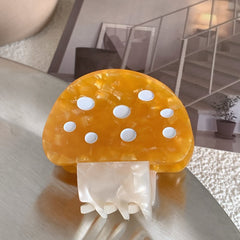 New acetic acid hair clip cute fashion mushroom clip small fresh claw clip small bangs clip the same hair accessories