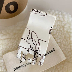 Small frosted spray hair clip Back hair clip for women's high ponytail hair clip