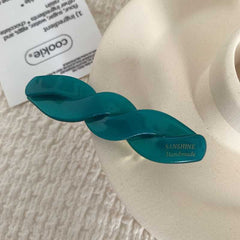 Korean clip France vintage twist temperament female side clip ponytail clip duck beak clip