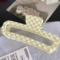 Fashion hair clip claw back head shark clip large hair clip retro French style simple square hair clip