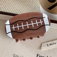 New hair accessories New acrylic rugby tennis clip Female back of head coiffure shark clip hair clip