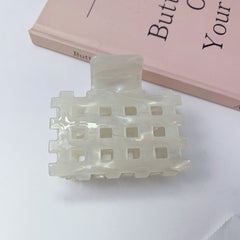 New hollow square clip simple high acetic acid clip French shark clip hair claw women hair accessories
