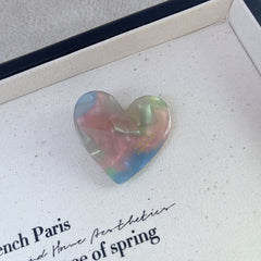 Autumn Winter Love Leopard Acetic Acid Side Clip Girl Accessories