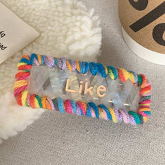 Five-pointed Star top clip advanced Barrette star love velvet hair clip cute girl duck beak clip bangs side clip