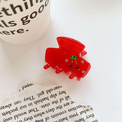 Korean girl small claw acetic acid cute wind cherry bangs clip broken hair clip shark clip hair accessories wholesale