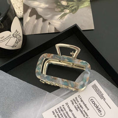 Simple square claw shark clip medium size hair clip back head disc hair clip children hair accessories